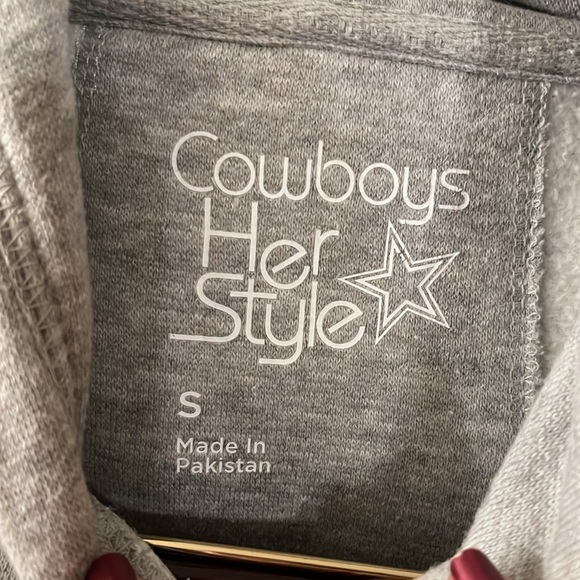 COWBOYS HER STYLE VINTAGE DALLAS COWBOYS HOODIE SIZE SMALL - Picture 3 of 4